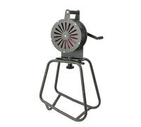 ZMJGLL Sirène d;Alerte aérienne à manivelle, Alarme de sécurité d;Urgence puissante de 125 DB avec Socle pour Incendie, sirène Verte à Fonctionnement Manuel, sans Alimentation électrique.