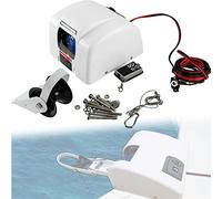 ZMJGLL Treuil électrique Marin de 25 lbs pour Ancre, kit de treuil à Ancre pour Bateau en Eau salée avec Fonction de télécommande sans Fil, treuil Lourd.