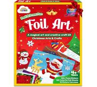 ZMLM Activites Manuelles Kit d’Artisanat d’Art Autocollants en Fleuret: Noël Autocollants Cadeau Loisir Creatif pour Enfants Garçons et Filles âgées de 3 à 9 ans - Noël