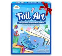 ZMLM Cadeau de jouet artisanal : kit d'artisanat amusant en aluminium avec princesse licorne pour filles âgées de 4 à 9 ans, autocollants de fée, fournitures artisanales pour enfants (océans)