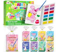 ZMLM Lot de 24 livres de coloriage à l'eau de Pâques - Panier de Pâques pour enfants en vrac Mini livres de coloriage