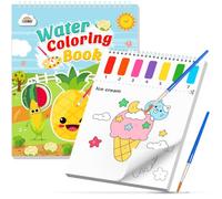 ZMLM Peinture avec Livres d'Eau pour Tout-Petits avec Pinceau, Feutres Coloriage Kits de Loisirs Créatifs, Activites Manuelles Papier de Peinture Aquarelle Enfants 3 4 5 6 7 8 Ans -Alimentation