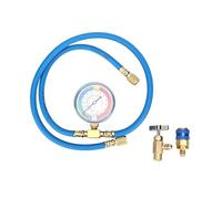 ZMLMAJJ Kit de Recharge R600A, Tuyau de Mesure de Recharge R134A, jauge de Robinet, Tuyau de Charge de réfrigérant, tuyaux et connecteurs de climatisation