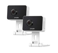 Zmodo 1080P Mini Caméra WiFi pour Animaux de Compagnie Audio Bidirectionnel Smart Home Caméra avec Vision Nocturne Fonctionne avec Alexa et Google Assistant (2pcs)