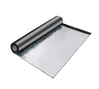 ZMQU Ruban butyle imperméable, Bande adhésive auto-adhésive de mastic de réparation de toit de butyle de papier d'aluminium de bitume plusieurs tailles(1x1m(3.28x3.28ft))