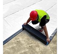 ZMQU Ruban butyle imperméable, Bande adhésive de mastic de papier d'aluminium de bitume auto-adhésif de réparation de toit 1x4m