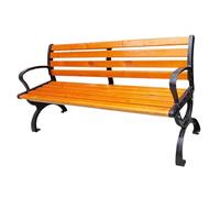 ZMTGLTG Bancs de Parc, bancs d'extérieur en Bois Imitation Corrosion, sièges publics for cafés et Cours, bancs avec Dossier, chaises de Jardin(120cm)