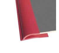 ZMTGLTG Bande De Transition De Sol en PVC, Bande De Chant Moquette-carrelage, Adaptée Aux Transitions De Seuil d'une Hauteur Inférieure À 6 Mm.(Red)