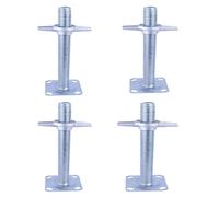 ZMTGLTG Pieds D'échafaudage Réglables Vérins À Vis en Acier avec Une Plage De Hauteur De 300 Mm for Niveler Les Sols Irréguliers Pack De 4