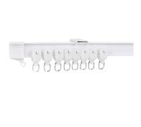ZMTGLTG Tringle À Rideaux Flexible, Blanche, De 1 À 6 Mètres De Long, Adaptée Aux Balcons Incurvés, Flexible, Adaptée Aux Fenêtres De Forme Irrégulière.(1.0m)