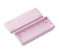 ZMX Étui pour clavier de jeu mécanique H60 en aluminium, 60 % personnalisé, compatible avec les claviers compacts Barebones Woot60HE/MADLIONS MAD 60 HE 61 touches (rose)