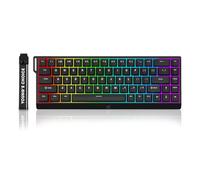 ZMX MCHOSE ACE 68 Clavier de jeu magnétique RVB, effet Hall 60 %, déclenchement rapide, actionnement réglable, clavier mécanique filaire remplaçable à chaud, taux d'interrogation de 8 K Hz pour joueur