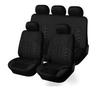 ZMXRF Voiture Housses Siège pour Peugeot Partner 2000-2024,Confortables Respirantes Tissu Lavable Housses Siège Avant et Arrière Housses Siège,Black C