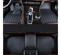 ZMXRF Voiture Tapis Sol pour Renault Captur 2019-2024,Cuir Foot Pads Coussinets Pieds Antidérapant Tapis Car Imperméable Tapis Protection,Black A