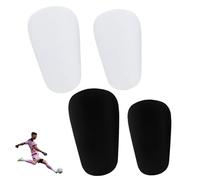 ZMZaoan 4pcs Mini Football Shin Pads 3.15x1.97 inch - Extra Mini Protege Tibia Foot Soccer Guards Miniature Shin Pads for Men Women Boys Girls Petit Protege Tibia Foot