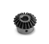 ZMZYELPECB Engrenage Conique 2,5 m, 20 Dents, Trou intérieur 12/14/15/16/17/18/20/22/24/25 mm, Angle d'engrènement de 90 degrés, Engrenages en Acier, Trou de vis M6(20mm Keyway 6mm)