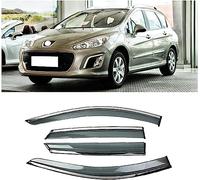 ZNCJY 4 Pièces Déflecteurs Vent pour Peugeot 308 2009-2012, Avant ArrièRe Pare-Pluie Pare-Soleil Accessoires Vitres Voiture Déflecteur