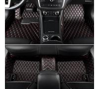 ZNCJY Full Coverage Car Floor Mats Set pour Audi A3 Sportback 8Y 2020 2021 2022 2023 2024 2025, Tapis de Sol Auto en Cuir Complet Entouré Étanche Car Floor Mat Pied,C-BlackRed