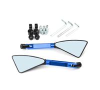 ZNCOJL Rétroviseur latéral de Moto pour KA&WASAKI Z900 Z1000 Z800 Z750 Z650 Z300 Z250 Z125 Rétroviseur Latéral De Moto Universel(Bleu,Small)