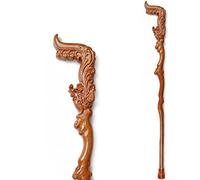 ZNEL Canne en Bois Faite À La Main Phoenix Sculptée Bâtons De Marche pour Homme, Béquille Stylisée Et Fashionable comme Cadeau pour Les Parents Seniors, 94Cm