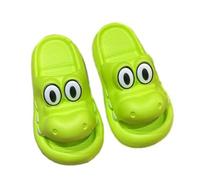 ZNEL Doux Drôle Crocodile de Dessin animé Chaussons Antidérapant Diapositives Chaussures Animaux pour l'intérieur et l'extérieur Douche Piscine Nouveauté Pantoufles d'oreiller(40-41, Green)