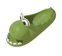 ZNEL Mignon Dinosaure Nuage Chaussons pour Garçons Filles Femmes Homme Antidérapant Nouveauté Claquettes à bout ouvert Dessin animé Sandales en été(44-45, Green)