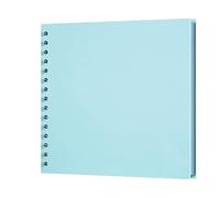 ZNJAMN Album pour Documents Et Billets Album Photo Souvenir à Couverture Rigide en Papier Kraft for Mariage pour Billets De Banque PliéS(Sky Blue)