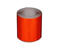 ZNJAMN Bande RéFléChissante Lot de 3 Autocollants réfléchissants for vélo, Bande d'avertissement sécurité, décoration, Cadre Voiture pour VéLo, Voiture, Moto(Orange)