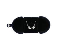 ZNJAMN BoîTe à Bijoux Boîte à bijoux bleu foncé double ouverture, cadeau surprise for la Saint-Valentin, anniversaire Pour Colliers Et Bagues(6.5x6.5x5cm(3))