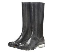 ZNJAMN Bottes De Pluie Pour Adultes Bottes de pluie montantes for femmes, chaussures dégradées, imperméables, antidérapantes, en caoutchouc, jolies bottes for adultes Pour ImperméAbles(Black,40)