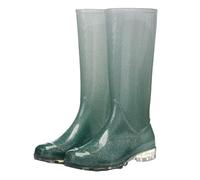 ZNJAMN Bottes De Pluie Pour Adultes Bottes de pluie montantes for femmes, chaussures dégradées, imperméables, antidérapantes, en caoutchouc, jolies bottes for adultes Pour ImperméAbles(Green,39)