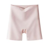 ZNJAMN Culottes Courtes pour Femmes 2pcs High Waist Women's Skirt Shorts Boxer Panties Girls Safety Briefs Pure Color Underpants Tights Slim Lingeries Short Pants Summer pour Femmes(Purple Powder,L)