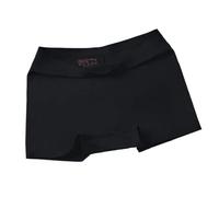 ZNJAMN Culottes Courtes pour Femmes 2pcs Ice Silk Seamless Underwear Summer Thin Women's Boxer Shorts Ladies Panties Safety Pants Soild Female Mid Waist Lingerie Panty pour Femmes(Black,XL)