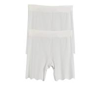 ZNJAMN Culottes Courtes pour Femmes 2pcs Seamless Safety Shorts Womens Ice Silk Summer Anti Rub Underwear Boxers Under Skirt Panty Big Size Short Leggings pour Femmes(Beige,4XL(90-100kg))