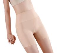 ZNJAMN Culottes Courtes pour Femmes 2pcs Summer Women Thin Ice Silk Safety Short Pants Female Large Size Anti Rub Shorts Panties Lady No Trace Underwear pour Femmes(Skin,2XL (82-100kg))