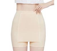 ZNJAMN Culottes Courtes pour Femmes Elastic Waist Women Tummy Control Seamless Shorts Double Layer Under The Skirt Boxer Safety Pants Shapewear Underwear pour Femmes(Beige)