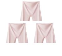 ZNJAMN Culottes Courtes pour Femmes Women's Summer Shorts Under The Skirt Briefs Panties Women Micro Underwear Ice Silk Safety Short Pants Protective Boxer pour Femmes(Pink,XL)