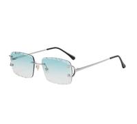 ZNJAMN Lunettes De Soleil Rectangular Personalized Sunglasses For Daily Life Metal Outdoor Pour Hommes Et Femmes(Color3)