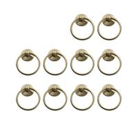 ZNJAMN Poignée de porte de meuble en alliage, anneau rond Vintage, boutons de tiroir de commode, placard for boîte à bijoux, anneau de porte, 10 pièces für Innen- und Außenbereich(Spray gold)