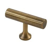 ZNJAMN Poignées de tiroir en laiton massif, 2 pièces, caractéristiques antiques, look dans les meubles de chambre et de cuisine für Innen- und Außenbereich(96mm)