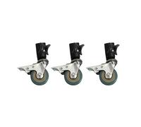 ZNJAMN roulettes Pivotantes Roulette Universelle for Studio Photo, 22mm, 3 pièces, poulie de trépied Robuste for Supports de lumière/flèche de Studio