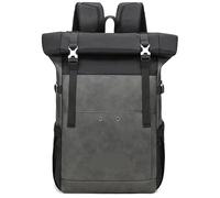 ZNJAMN Sac à Dos à Enroulement Sac à dos étanche roulettes for voyage, sac for ordinateur portable, for homme, bandoulière, housse for Pour Voyage Peche Sports(Gray)