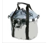 ZNJAMN Sacoche De Guidon De VéLo Panier Avant de vélo for Petit Animal de Compagnie, Pochette de Transport for Chien, Tube de Guidon détachable, Sac à Bagages Pliable Suspendu pour VéLo(Grey)