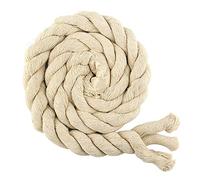 ZNKZJ Cordon Macramé Coton 20mm x 10m / 20m,Corde de Coton de Couleur 3 brins torsadés Corde de Coton Naturel épais et Doux, Cadeaux d'artisanat de Bricolage, tentures murales,Natural color-20 m