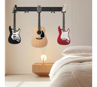 ZNLLQZN Lot de 5 supports muraux pour guitare, support de guitare, support de basse, crochet réglable 180°, pour chambre à coucher, salon et salle de musique, 130 x 12 cm