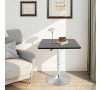 ZNLLQZN Table de bistrot - Table carrée - Hauteur réglable - Table d'appoint - Table de jardin - Table haute - Pour bar, chambre à coucher et salon - Hauteur 67-91,5 cm
