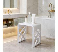 ZNLLQZN Tabouret de douche en acrylique en forme de U pour salle de bain, entrée et chambre à coucher, capacité de charge 300 kg, comme banc de change de chaussures, 40 x 27 x 42,5 cm