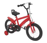 ZNLLQZN Vélo pour enfant de 14 pouces pour garçons et filles - Vélo pour enfants avec roues stabilisatrices, cloche et garde-boue - Hauteur d'assise 43-49 cm, hauteur de l'accoudoir 66-73 cm - Vélo