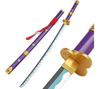 ZNLVZSH Roronoa Zoro Épée Anime Cosplay Blade Épée, Handmade Halloween Prop Modèle en Bois Sword Ninja Weapons Sword Toy for Kids (Taille : 104cm/40.9in)(1pcs, Yama Enma A)