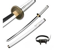 ZNLVZSH Roronoa Zoro Épée Anime Cosplay Blade Épée, Handmade Halloween Prop Modèle en Bois Sword Ninja Weapons Sword Toy for Kids (Taille : 104cm/40.9in)(+Belt, Ichimonji)